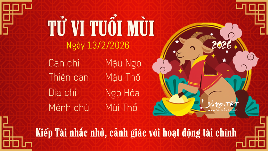 Tu vi hang ngay 1322026 - Mui