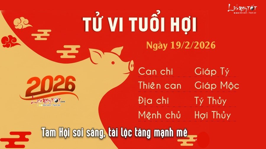 Tu vi hang ngay 19/2/2026 - Hoi