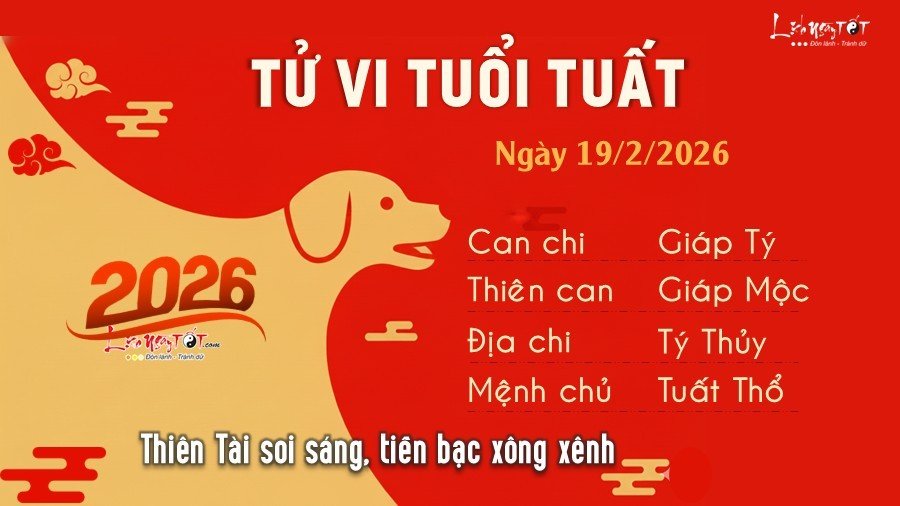 Tu vi hang ngay 19/2/2026 - Tuat