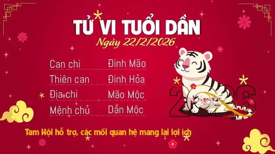 Tu vi hang ngay 22/2/2026 - Dan