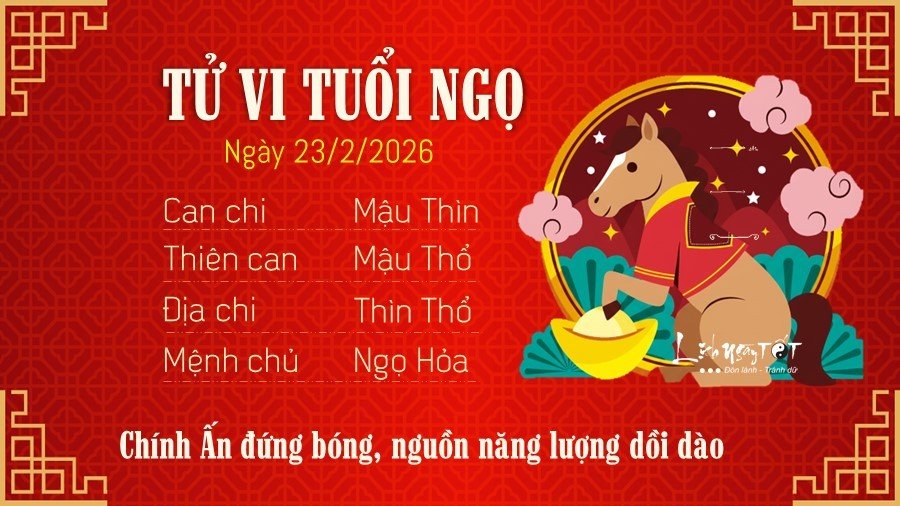 7 Tu vi hang ngay 23-2-2026 - Ngo