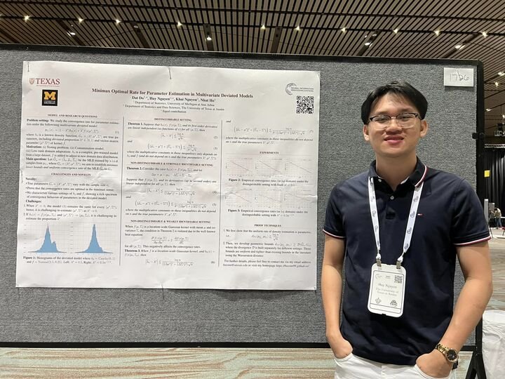 Nguyễn Minh Huy, nghiên cứu sinh tiến sĩ Đại học Texas ở Austin, Mỹ. (Ảnh: Minh Nhật)