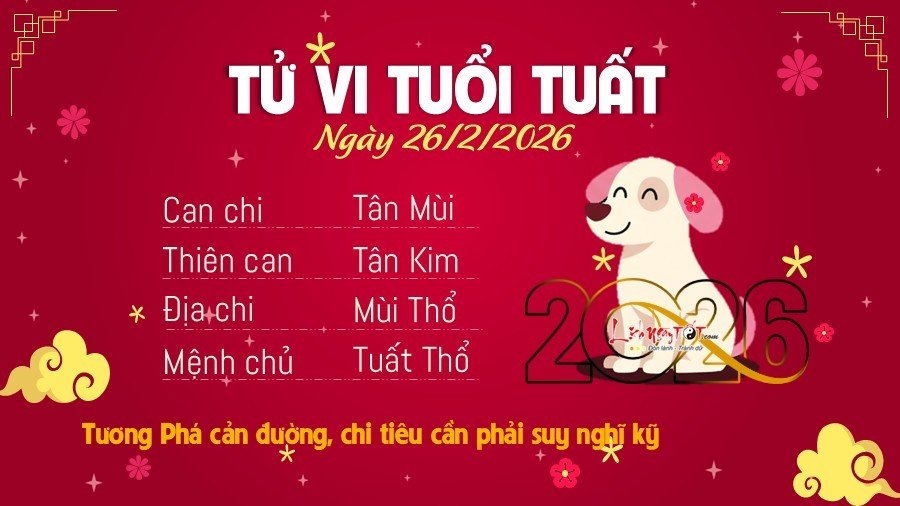 Tu vi hang ngay 26/2/2026 cua Tuat