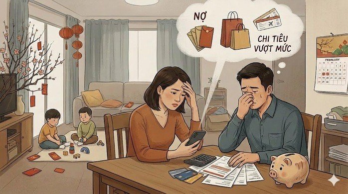 Giải tỏa áp lực tiền bạc sau Tết - Ảnh 1.