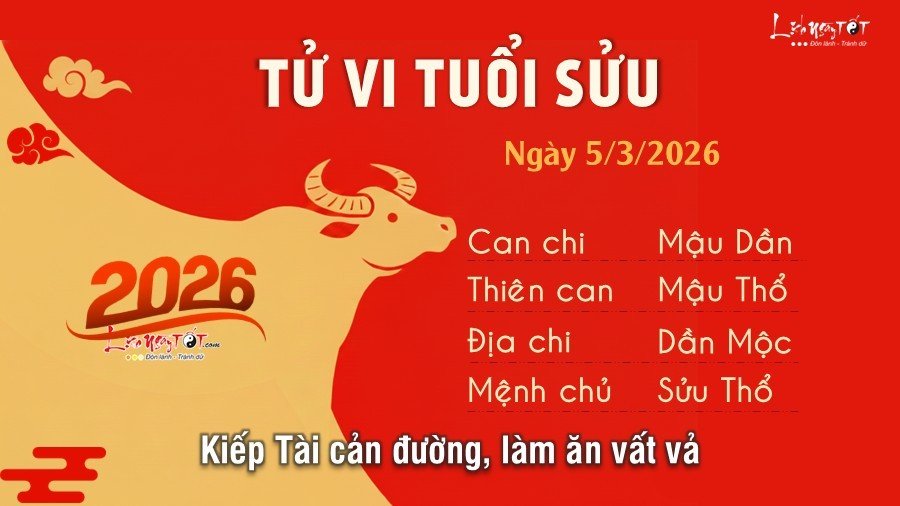 Tu vi hang ngay 5/3/2026 cua Suu