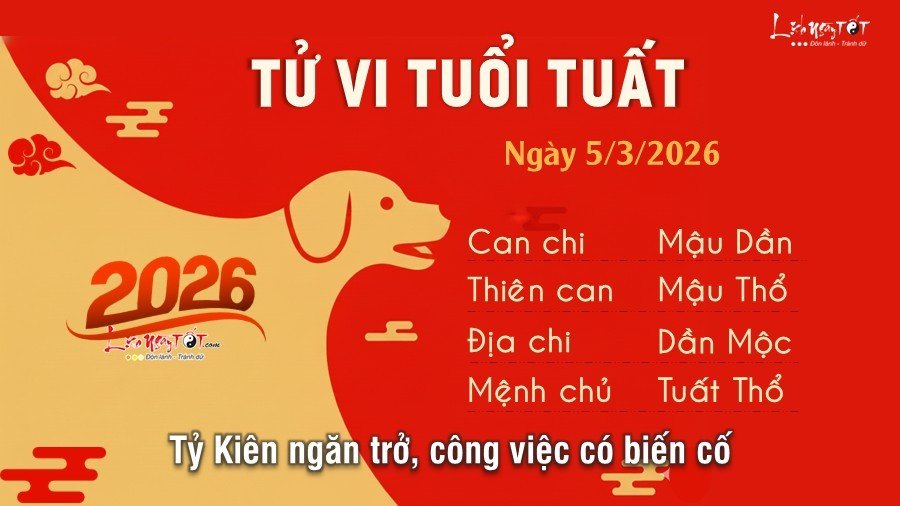 Tu vi hang ngay 5/3/2026 cua Tuat