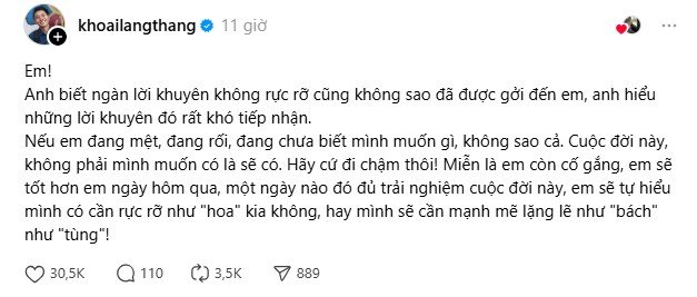 Khoai Lang Thang nói gì về 
