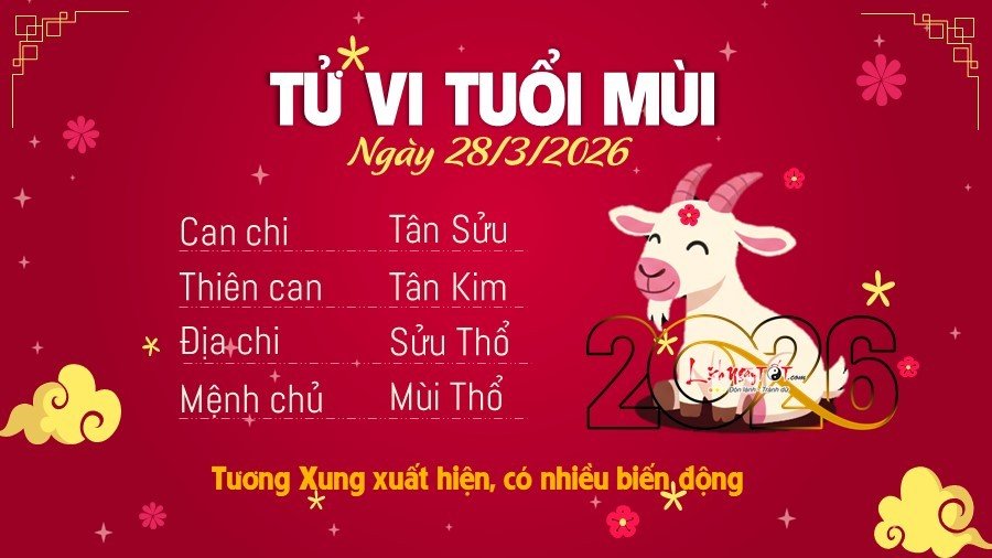 8 Tu vi hang ngay 28-3-2026 - Mui