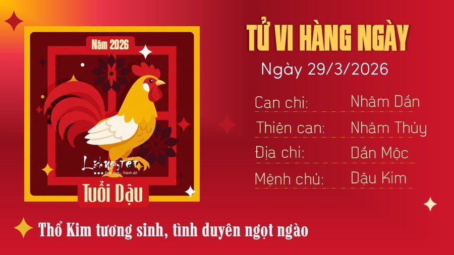 Tu vi hang ngay 29/3/2026 - Dau