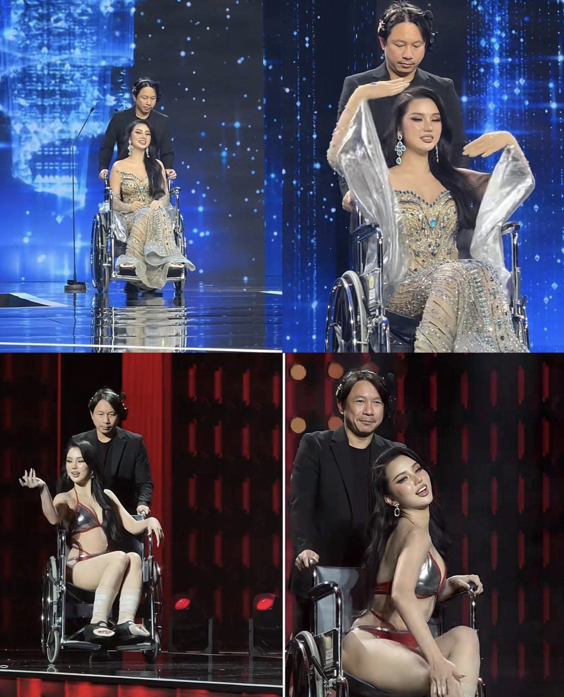 Hoa hậu có hành động không ai dám làm, bùng tranh cãi ngay đêm Chung kết- Ảnh 2.