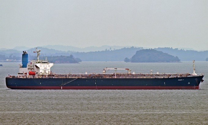 Tàu dầu Aqua 1 tại Singapore trong ảnh chụp tháng 12/2025. Ảnh: Ship Spotting