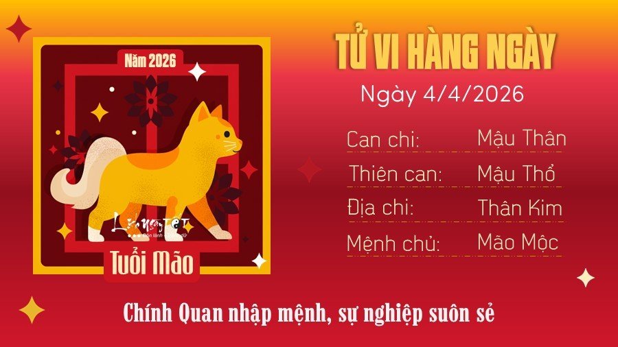 4 Tu vi hang ngay 4-4-2026 - Mao