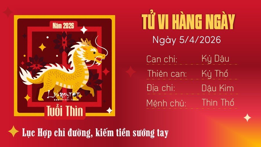 Tu vi hang ngay 5/4/2026 - Thin