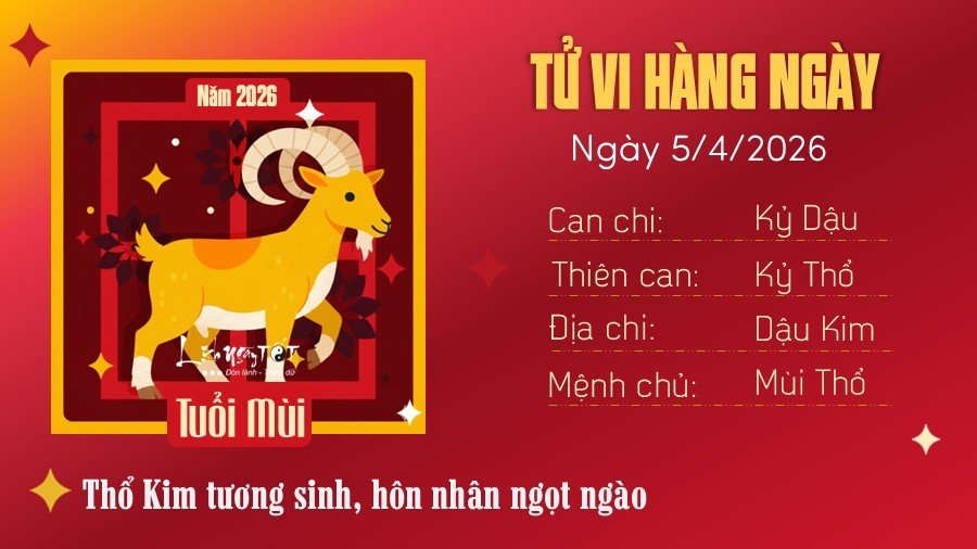 Tu vi hang ngay 5/4/2026 - Mui