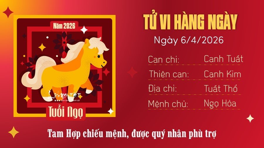 7 Tu vi hang ngay 6-4-2026 - Ngo
