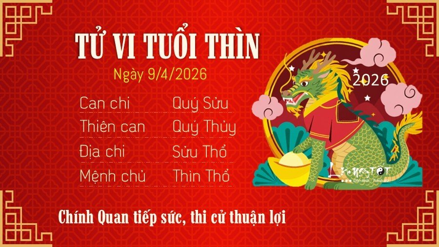 Tu vi hang ngay 9/4/2026 cua Thin