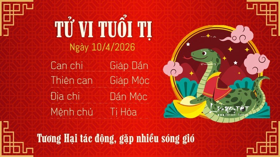 6 Tu vi hang ngay 10-4-2026 - Ti