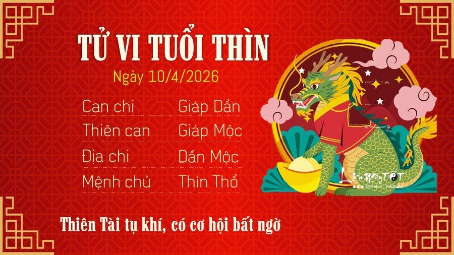 5 Tu vi hang ngay 10-4-2026 - Thin