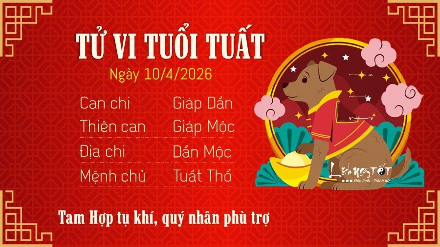 11 Tu vi hang ngay 10-4-2026 - Tuat