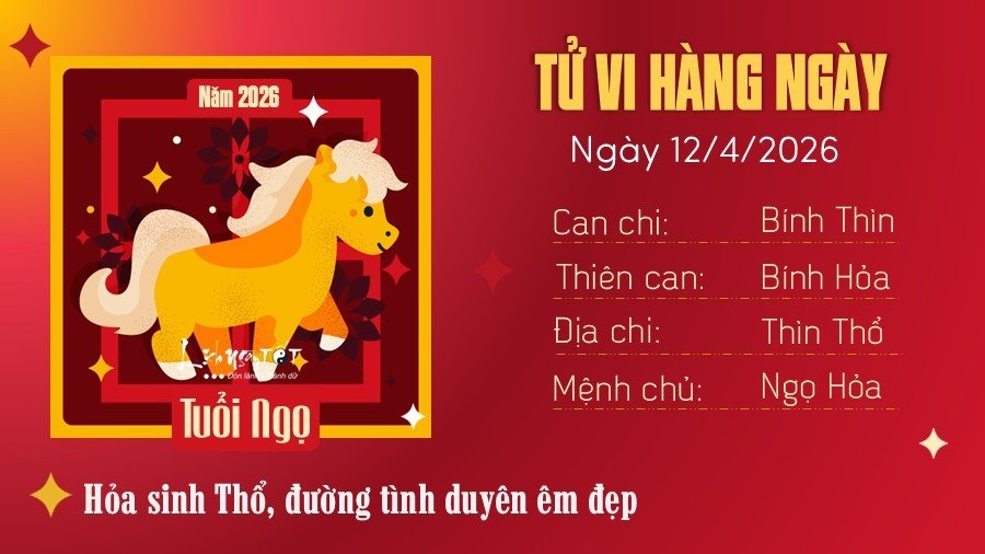 Tu vi hang ngay 12/4/2026 tuoi Ngo
