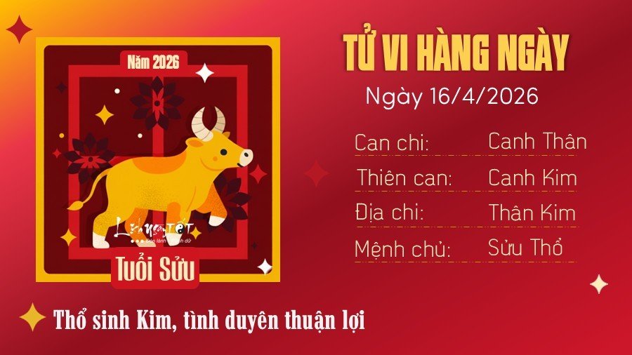 Tu vi hang ngay 16/4/2026 - Suu