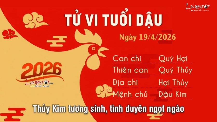 Tu vi hang ngay 19/4/2026 tuoi Dau