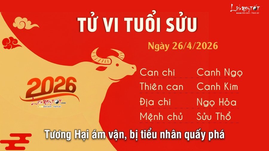 Tu vi hang ngay 26/4/2026 - Suu