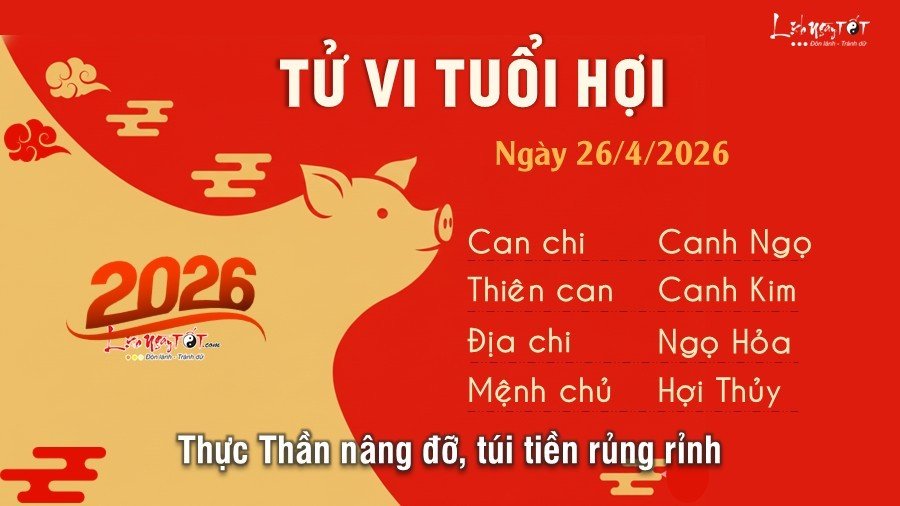Tu vi hang ngay 26/4/2026 - Hoi
