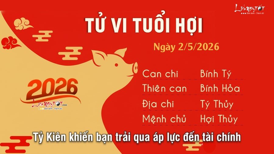 Tu vi hang ngay 2/5/2026 cua 12 con giap - Hoi