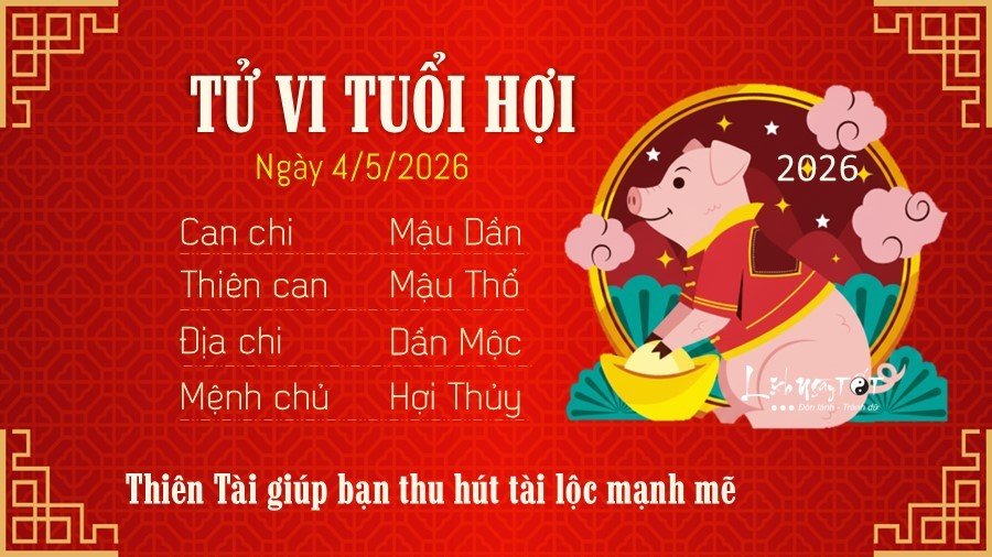 Tu vi hang ngay 4/5/2026 cua 12 con giap - Hoi
