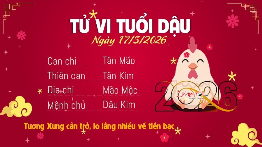 Tu vi hang ngay 17/5/2026 - Dau