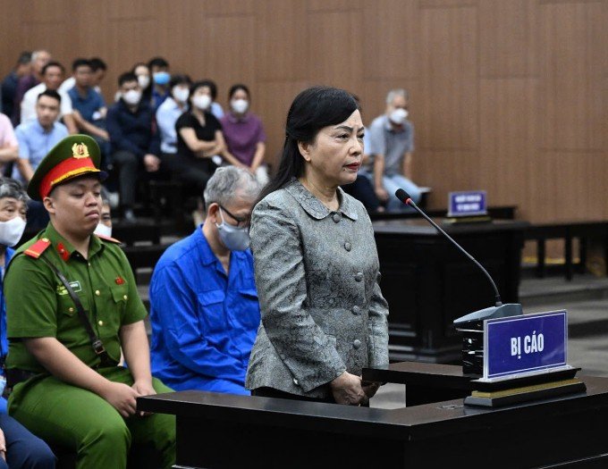 Bà Nguyễn Thị Kim Tiến tại tòa. Ảnh: Danh Lam