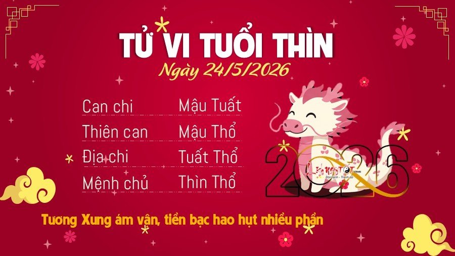 Tu vi hang ngay 24/5/2026 cua Thin