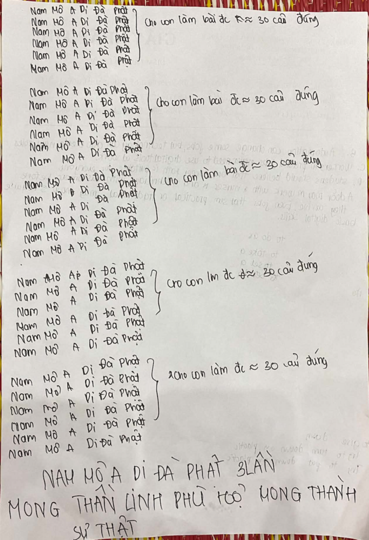 Tờ giấy nháp "cầu điểm cao" gây chú ý của sĩ tử thi vào lớp 10 - Ảnh 1.