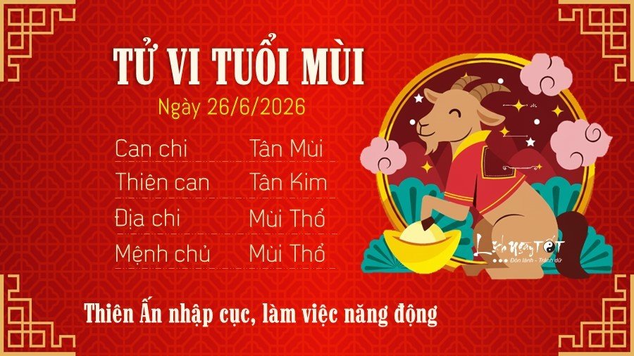 8 Tu vi hang ngay 26-6-2026 - Mui