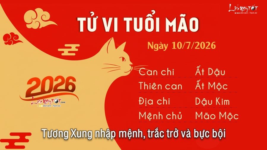 4 Tu vi hang ngay 10-7-2026 - Mao