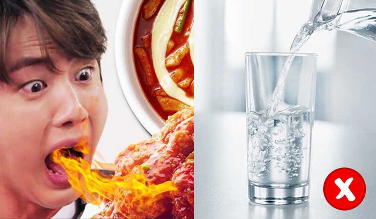 Vì sao khi ăn cay mà uống nước thì lại càng cảm thấy cay hơn?