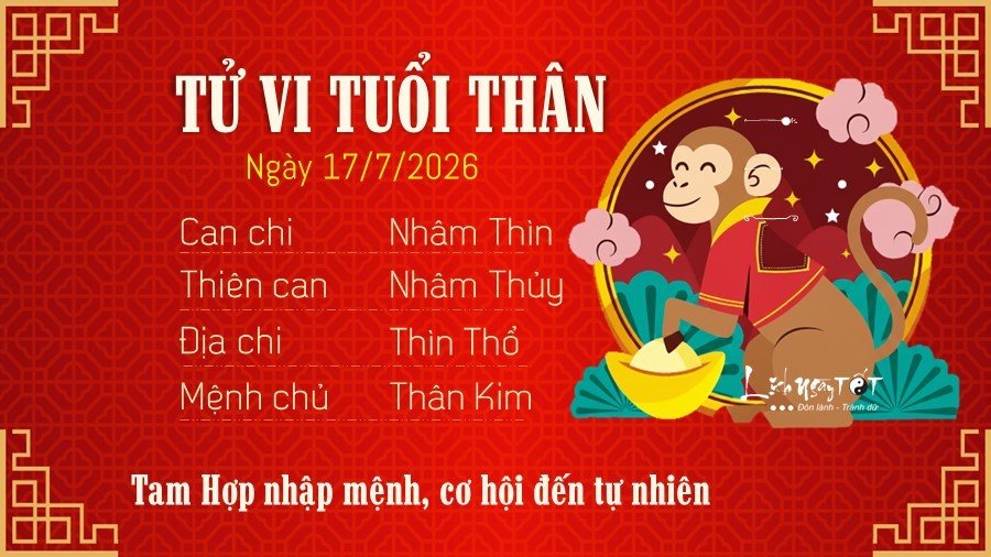 9 Tu vi hang ngay 17-7-2026 - Than