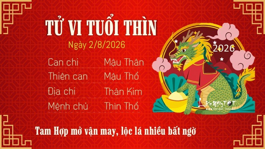 Tu vi hang ngay 2/8/2026 cua Thin