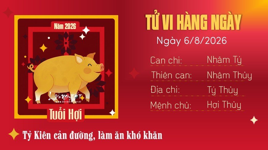 Tu vi hang ngay 6/8/2026 cua Hoi