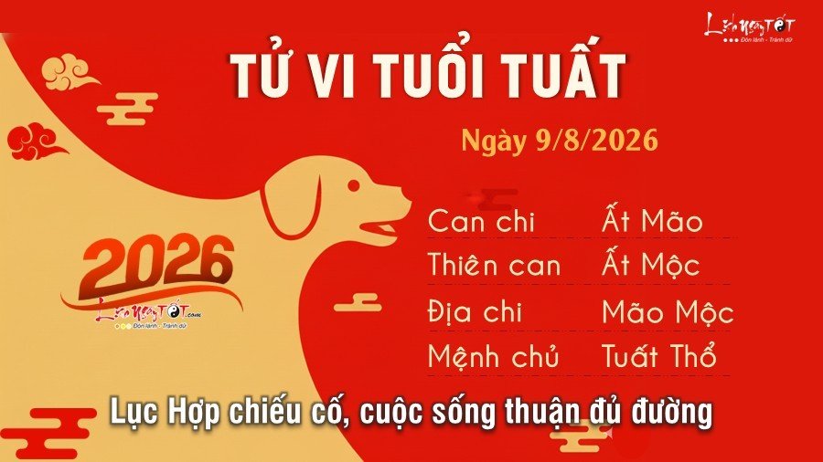 Tu vi hang ngay 9/8/2026 cua - Tuat