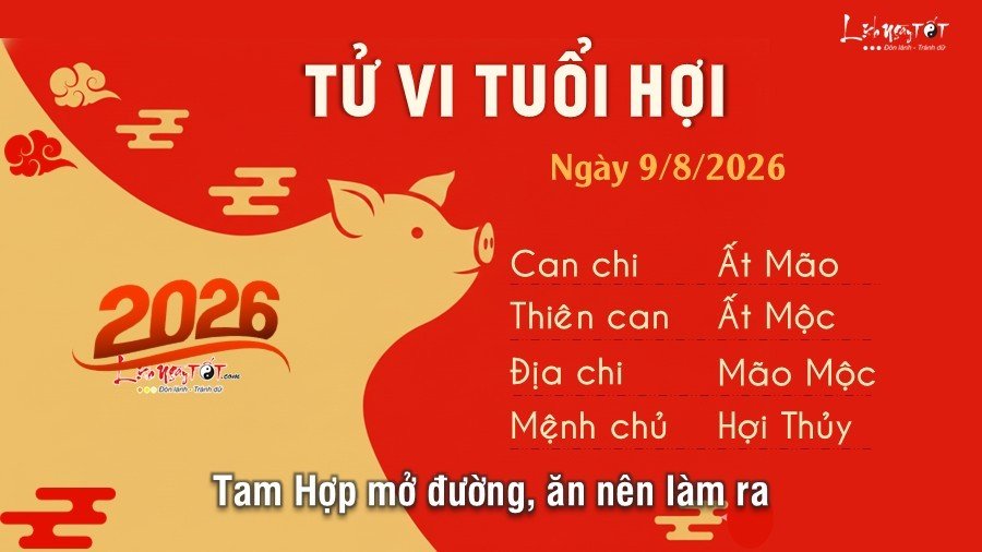 Tu vi hang ngay 9/8/2026 cua - Hoi