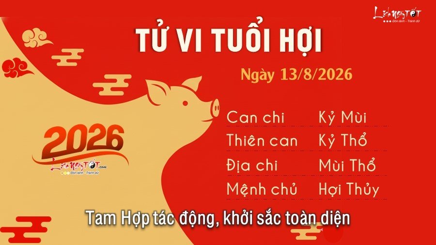 12 Tu vi hang ngay 13-8-2026 - Hoi