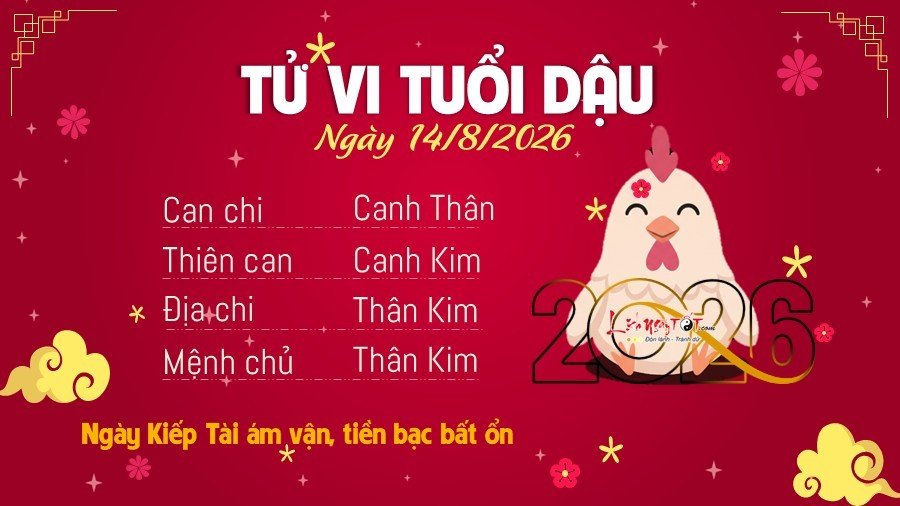 Tu vi hang ngay 14/8/2026 - Dau