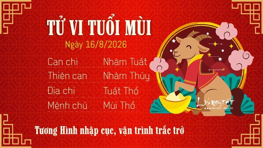 8 Tu vi hang ngay 16-8-2026 - Mui