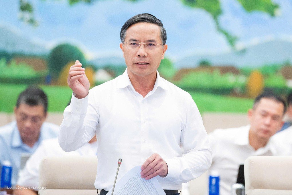 Thống đốc Ngân hàng Nhà nước Phạm Đức Ấn tại phiên họp sáng 17/8. Ảnh: Cổng Thông tin điện tử Quốc hội