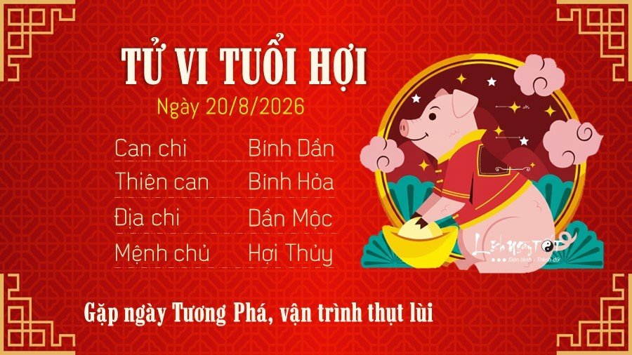 12 Tu vi hang ngay 20-8-2026 - Hoi