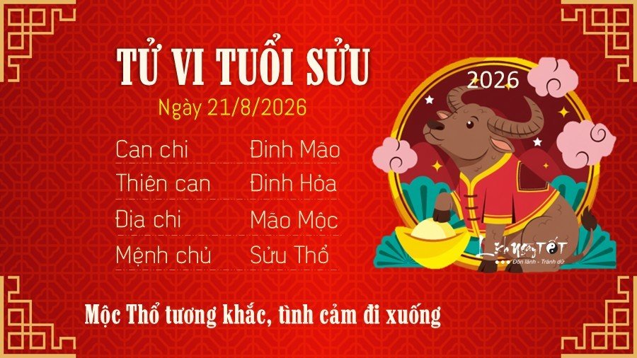 Tu vi hang ngay 21/8/2026 cua Suu