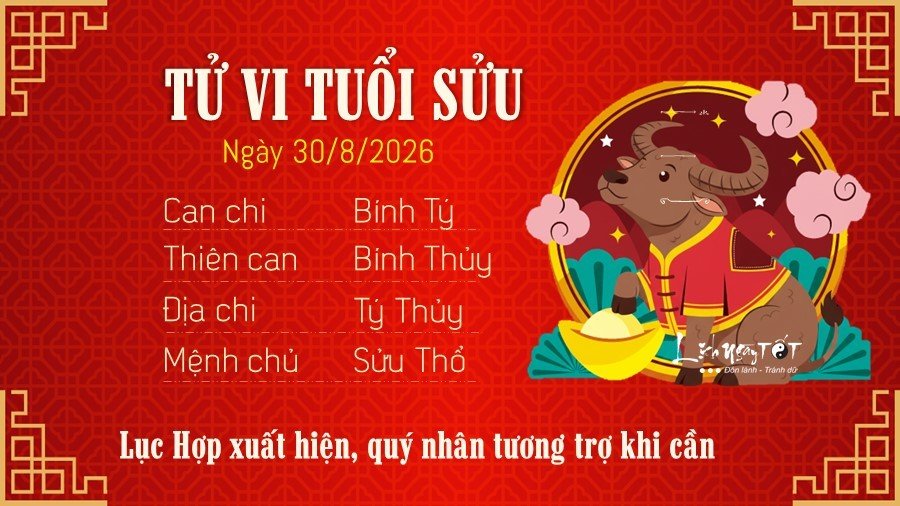 2 Tu vi hang ngay 30-8-2026 - Suu