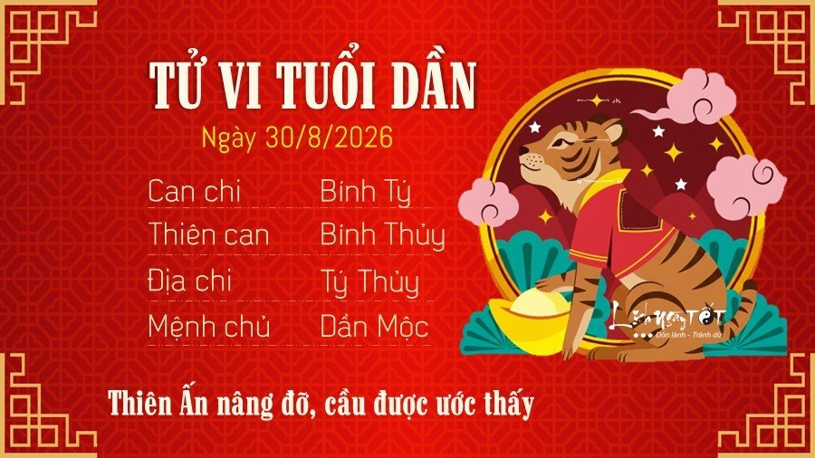 3 Tu vi hang ngay 30-8-2026 - Dan